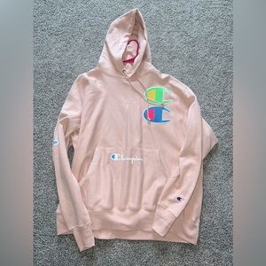 Champion pink/coral hoodie